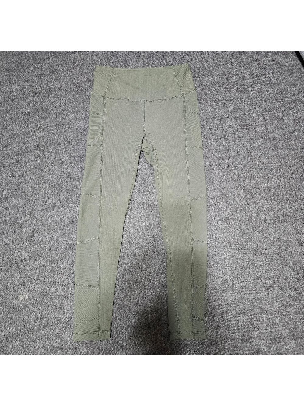 Mono B Sage Green Moto Leggings L